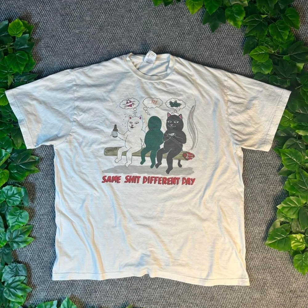 RipNDip Same Shit Different Day Graphic Tee White
